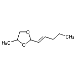 CAS 登录号：648434-55-3， 4-甲基-2-[(1E)-1-戊烯-1-基]-1,3-二氧戊环