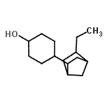 CAS 登录号：648894-36-4， 4-(5-乙基双环[2.2.1]庚-2-基)环己醇