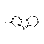 CAS 登录号：64905-78-8， 8-氟-3,4-二氢-1H-[1,4]恶嗪并[4,3-a]苯并咪唑