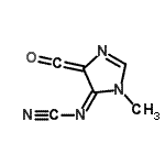 CAS 登录号：649553-18-4， [(4E)-3-甲基-5-(氧代亚甲基)-3,5-二氢-4H-咪唑-4-亚基]氰胺