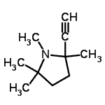 CAS 登录号：6496-63-5， 2-乙炔基-1,2,5,5-四甲基吡咯烷