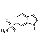 CAS 登录号：6497-77-4， 1H-吲唑-6-磺酰胺