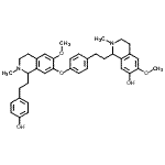 CAS 登录号：64986-29-4， 1-{2-[4-({1-[2-(4-羟基苯基)乙基]-6-甲氧基-2-甲基-1,2,3,4-四氢-7-异喹啉基}氧基)苯基]乙基}-6-甲氧基-2-甲基-1,2,3,4-四氢-7-异喹啉醇