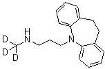 CAS 登录号：65100-49-4， 10,11-二氢-N-(甲基-D3)-5H-二苯并[b,f]氮杂卓-5-丙胺