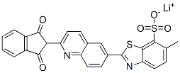 CAS 登录号：65104-41-8， 2-[2-(2,3-二氢-1,3-二氧代-1H-茚-2-基)-6-喹啉基]-6-甲基苯并噻唑-7-磺酸锂