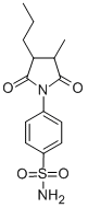 CAS#: 65116-24-7, 4-(2,5-Dioxo-3-methyl-4-propyl-1-pyrrolidinyl)benzenesulfonamide