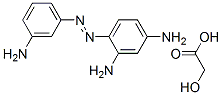 CAS 登录号：65122-46-5， 4-[(M-氨基苯基)偶氮]苯-1,3-二胺羟基乙酸盐