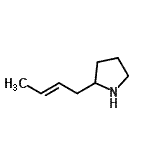 CAS 登录号：651321-59-4， 2-[(2E)-2-丁烯-1-基]吡咯烷