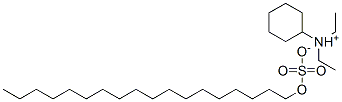 CAS 登录号:65151-82-8, 环己基二乙基铵十八烷基硫酸酯盐