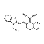 CAS#: 65155-84-2, [(2E)-2-[(2Z)-2-(3-Ethyl-1,3-benzothiazol-2(3H)-ylidene)ethylidene]-3,4-dihydro-1(2H)-naphthalenylidene]malononitrile