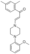 CAS#: 65201-18-5, 1-(2,4-Dimethylphenyl)-3-(4-(2-Methoxyphenyl)-1-Piperazinyl)-2-Propen- 1-One