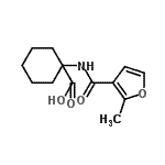 CAS 登录号：652171-86-3， 1-[(2-甲基-3-糠酰)氨基]环己烷羧酸