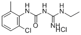 CAS 登录号:65229-64-3, 1-(2-氯-6-甲基苯基)-3-乙基脒基-脲盐酸盐