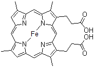 CAS 登录号:65238-89-3, 次卟啉-铁(III)