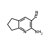 CAS 登录号：65242-18-4， 2-氨基-6,7-二氢-5H-环戊二烯并[b]吡啶-3-甲腈