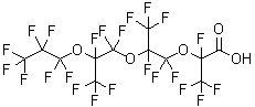 CAS 登录号：65294-16-8， 2,3,3,3-四氟-2-[1,1,2,3,3,3-六氟-2-[1,1,2,3,3,3-六氟-2-(1,1,2,2,3,3,3-七氟丙氧基)丙氧基]丙氧基]-丙酸