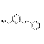 CAS 登录号：652987-50-3， 2-乙基-6-[(E)-2-苯基乙烯基]吡啶