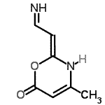 CAS 登录号：652995-60-3， (2Z)-2-(2-亚氨基乙基亚基)-4-甲基-2,3-二氢-6H-1,3-恶嗪-6-酮