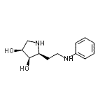 CAS 登录号：653570-89-9， (2S,3R,4S)-2-(2-苯胺基乙基)-3,4-吡咯烷二醇