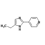 CAS 登录号：653585-84-3， 4-(4-乙基-1H-咪唑-2-基)吡啶