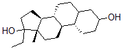 CAS 登录号:65376-43-4, (17alpha)-19-去甲孕甾烷-3,17-二醇