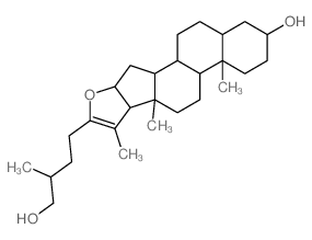 CAS 登录号:6540-49-4, (25R)-5alpha-呋甾-20(22)-烯-3beta,26-二醇