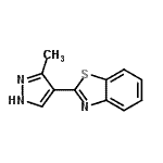 CAS 登录号：654064-97-8， 2-(3-甲基-1H-吡唑-4-基)-1,3-苯并噻唑
