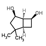 CAS 登录号：655232-36-3， (1R,2R,5R,7S)-4,4-二甲基双环[3.2.0]庚烷-2,7-二醇