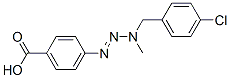 CAS 登录号：65542-14-5， 4-[3-(4-氯苄基)-3-甲基-1-三氮烯基]苯甲酸