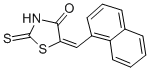 CAS 登录号：65562-51-8， (5E)-5-(萘-1-基亚甲基)-2-硫基-1,3-噻唑-4(5H)-酮