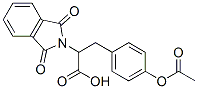 CAS 登录号:65594-96-9, 3-(4-乙酰氧基-苯基)-2-(1,3-二氧代-1,3-二氢-异吲哚-2-基)-丙酸