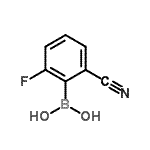 CAS 登录号：656235-44-8， (2-氰基-6-氟苯基)硼酸