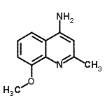 CAS#: 657391-86-1, 8-methoxy-2-methyl-quinolin-4-amine
