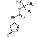 CAS#: 657397-04-1, 2-Methyl-2-propanyl [(1S)-4-oxo-2-cyclopenten-1-yl]carbamate