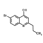 CAS 登录号：658079-03-9， 6-溴-2-丙基-4-喹啉醇