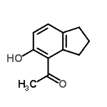 CAS 登录号：658699-37-7， 1-(5-羟基-2,3-二氢-1H-茚-4-基)乙酮