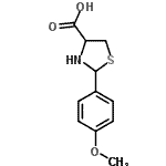 CAS 登录号：65884-40-4， 2-(4-甲氧基苯基)-1,3-噻唑烷-4-羧酸