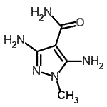 CAS 登录号：65889-65-8， 3,5-二氨基-1-甲基-1H-吡唑-4-甲酰胺