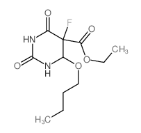 CAS 登录号:65906-75-4, 4-丁氧基-5-氟-2,6-二氧代六氢嘧啶-5-羧酸乙酯
