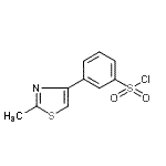 CAS 登录号：66047-75-4， 3-(2-甲基-1,3-噻唑-4-基)苯磺酰氯