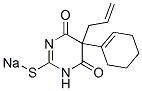 CAS 登录号:6606-18-4, 5-烯丙基-5-(1-环己烯-1-基)-6-氧代-2-硫代-1,2,5,6-四氢-4-嘧啶醇钠