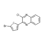CAS 登录号：66078-66-8， 2-(5-溴-2-噻吩基)-3-氯喹喔啉