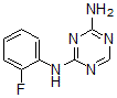 CAS 登录号：66088-45-7， N2-(2-氟苯基)-1,3,5-三嗪-2,4-二胺