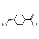 CAS 登录号：66185-74-8， 反式-4-(羟基甲基)环己烷羧酸