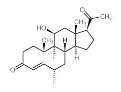CAS 登录号：66211-95-8， (6S,8S,9R,10S,11S,13R,14S,17S)-17-乙酰基-6,9-二氟-11-羟基-10,13-二甲基-2,6,7,8,11,12,14,15,16,17-十氢-1H-环戊并[a]菲-3-酮
