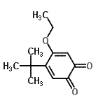 CAS#: 662126-11-6, 4-Ethoxy-5-(2-methyl-2-propanyl)-1,2-benzoquinone
