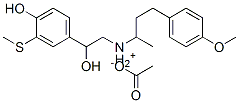 CAS 登录号：66264-73-1， [4,beta-二羟基-3-(甲硫基)苯乙基][1-甲基-3-(4-甲氧基苯基)丙基]铵乙酸盐