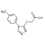 CAS#: 66297-64-1, {[4-(4-Methylphenyl)-4H-1,2,4-triazol-3-yl]sulfanyl}acetic acid
