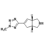 CAS 登录号：663173-49-7， (3aR,6aS)-5-(2-甲基-2H-四唑-5-基)-1,2,3,3a,4,6a-六氢环戊并[c]吡咯