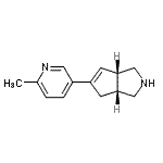 CAS 登录号：663173-71-5， (3aR,6aS)-5-(6-甲基-3-吡啶基)-1,2,3,3a,4,6a-六氢环戊并[c]吡咯